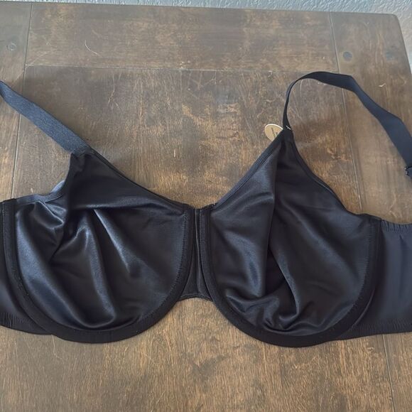 WACOAL 857303 BACK APPEAL MINIMIZER BRA IN BLACK - Picture 8 of 10